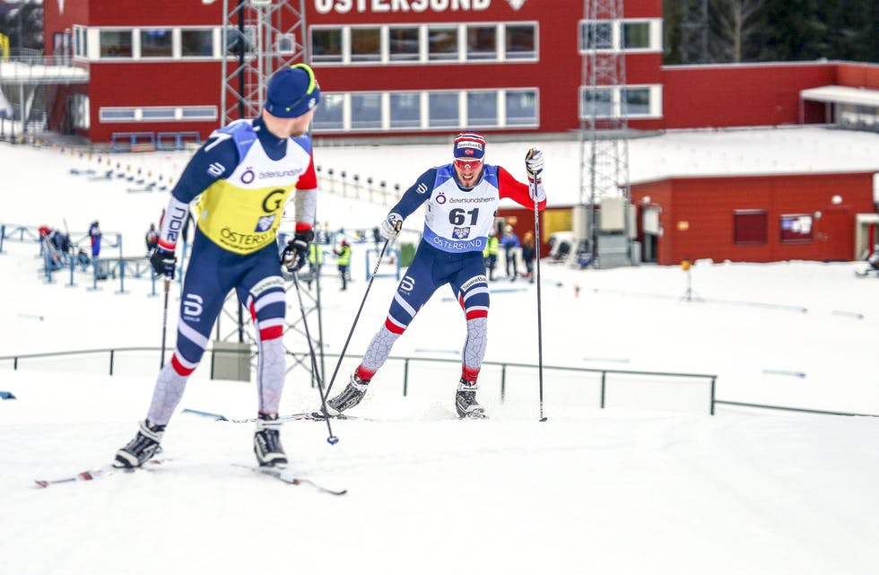 Thomas Karbøl Oxaal presterte på eit nivå gjennom vinteren som har gitt han plass på elitelandslaget. Her frå verdscuprenn i Östersund denne vinteren. Foto: Karl Nilsson, Parasport Sverige.
